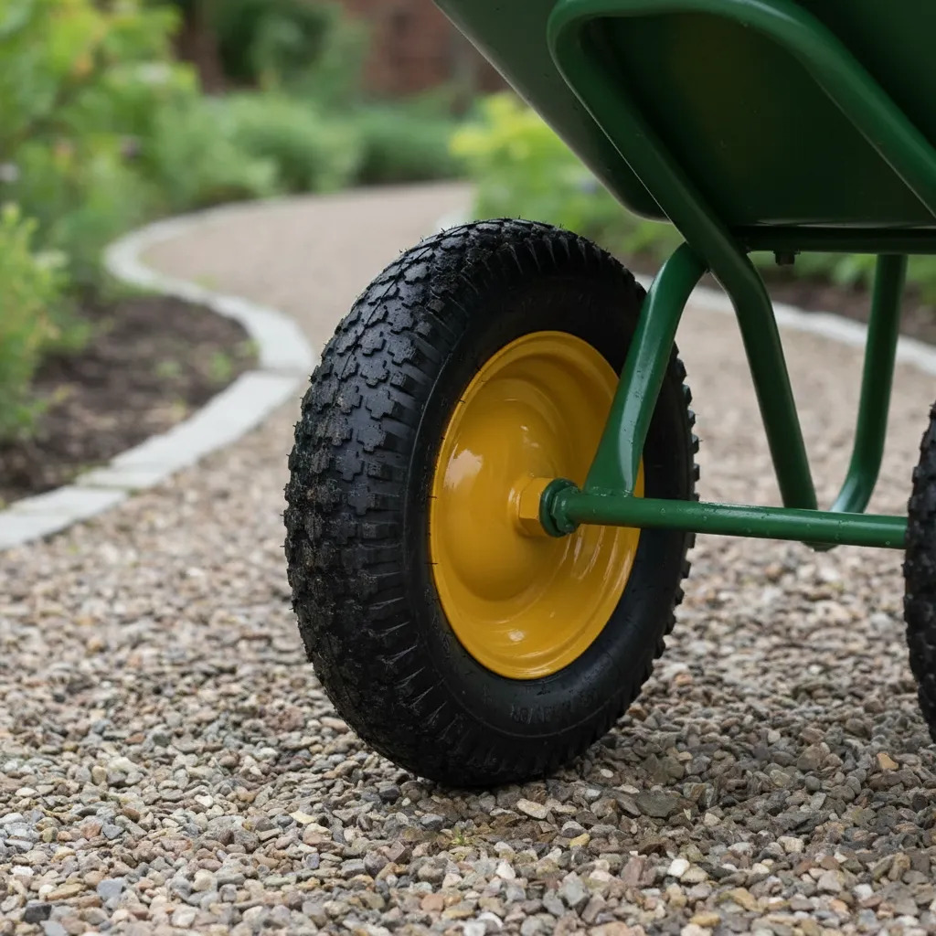 Carretilla Albañil Doble Rueda Neumatica 150kg 90lts Jadever - Imagen 4