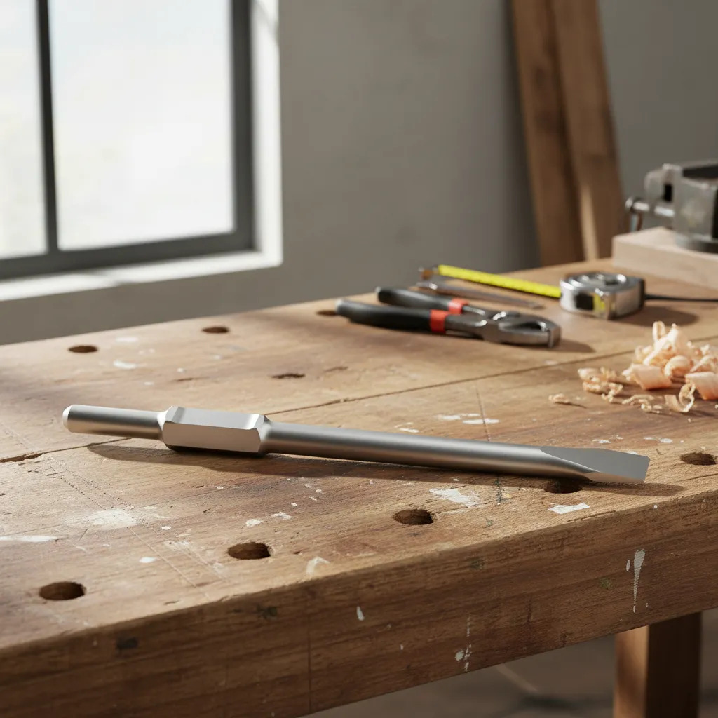 Cincel Chato Total Industrial Sds Hex Martillo Demoledor - Imagen 3