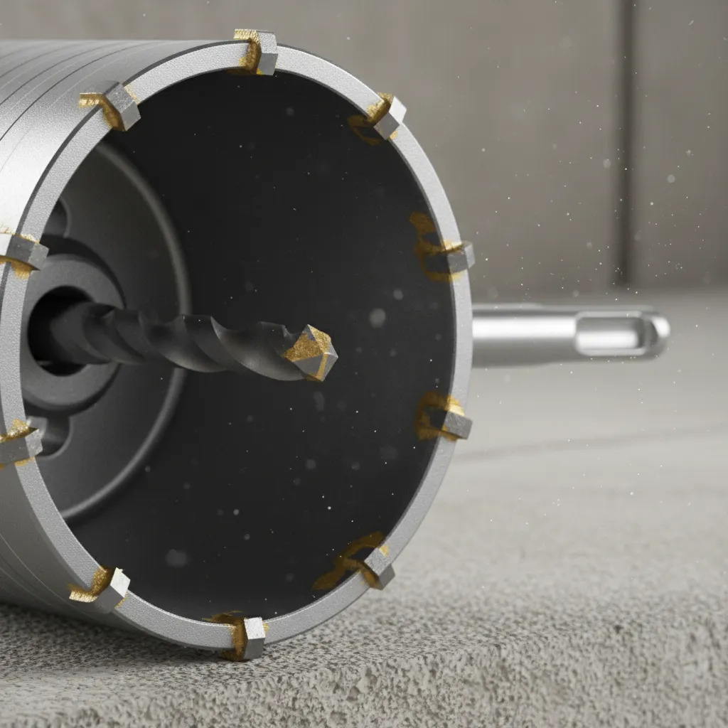 Mecha Copa Total 50mm Widia Sds Plus + Bastago 110 Mm - Imagen 4