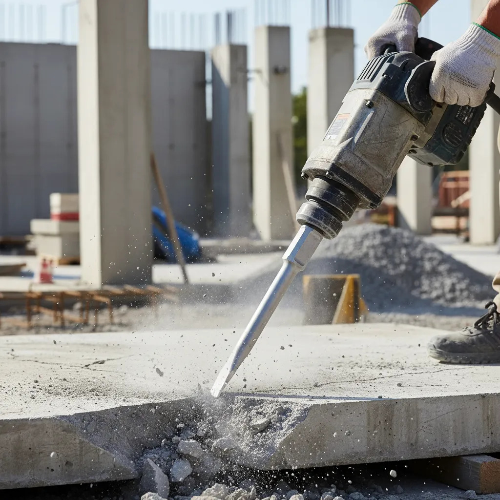 Cincel Chato Total Industrial Sds Hex Martillo Demoledor - Imagen 4