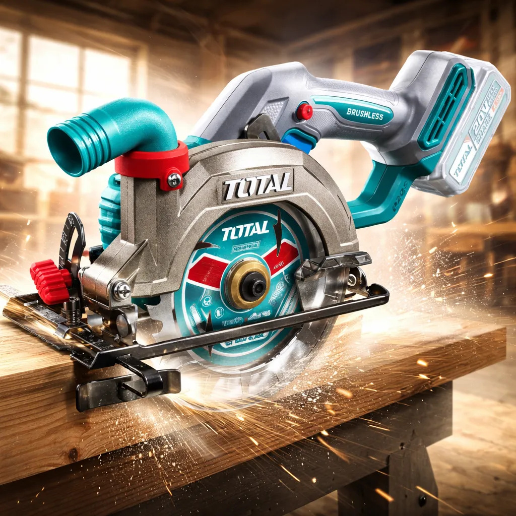 Sierra Circular Inalámbrica Brushless 20v Total Tsli1402 - Imagen 5