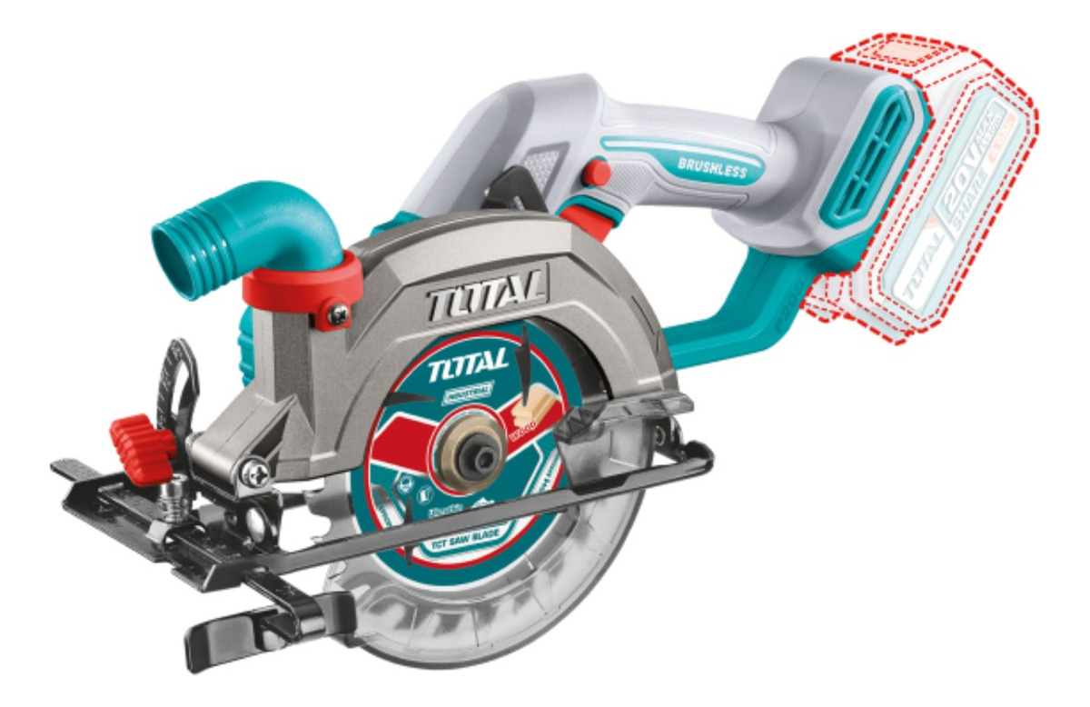 Sierra Circular Inalámbrica Brushless 20v Total Tsli1402 - Imagen 6