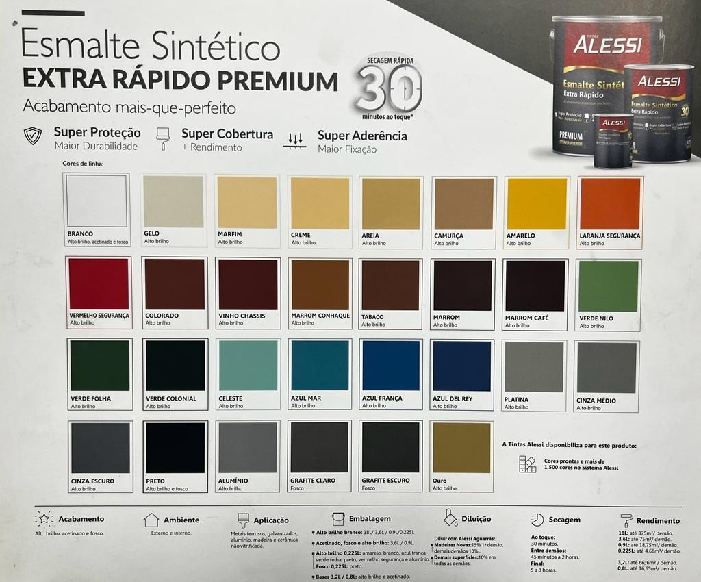 Esmalte Sintético Brillante Int/ext Premium Alessi 0.9 Lts - Imagen 8