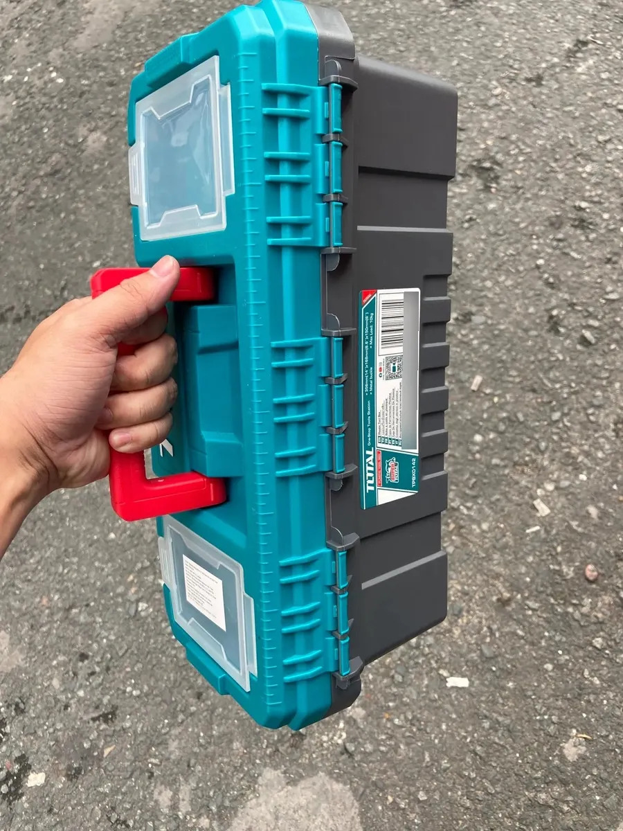 Caja Porta Herramientas Plastica 14 Broche Metálico Total - Imagen 5