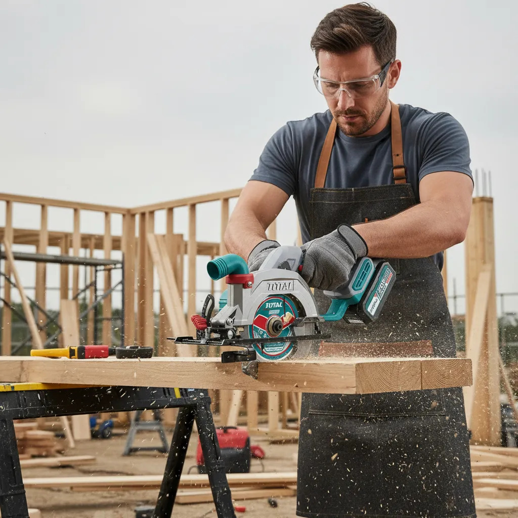 Sierra Circular Inalámbrica Brushless 20v Total Tsli1402 - Imagen 4