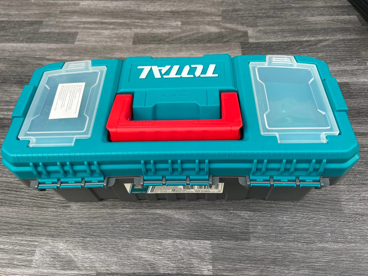 Caja Porta Herramientas Plastica 14 Broche Metálico Total - Imagen 6