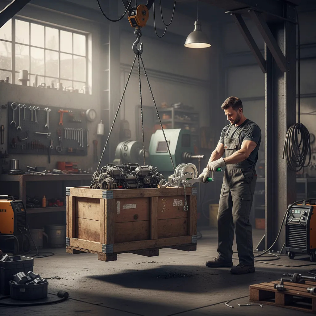 Malacate Aparejo Manija Remolque Linga 8 Mts 460 Kg Jadever - Imagen 3