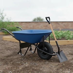 Carretilla 130kg Rueda Inflable Pala Palear Acero Universal