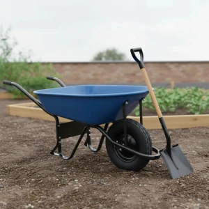Carretilla 130kg Rueda Inflable Pala Palear Acero Universal