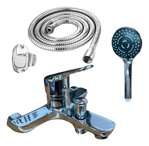 Grifería De Baño Universal Tero Monocomando Ducha Pared - Imagen 2