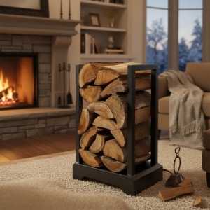 Soporte De Leña De Acero Metavila