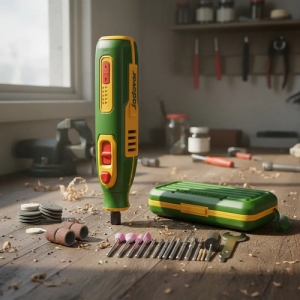 Mini Torno Recargable Con Accesorios Jadever