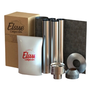 Kit De Caños Techo Calefactor Cocina 110 Mm