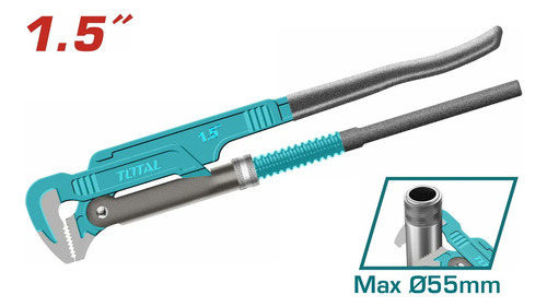 Llave Para Caño Sueca Stilson Ajustable Total 1 1/2 Pulgadas - Imagen 4