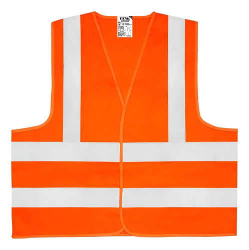 Chaleco Obra Moto Reflectivo Fluorescente Total Tsp503