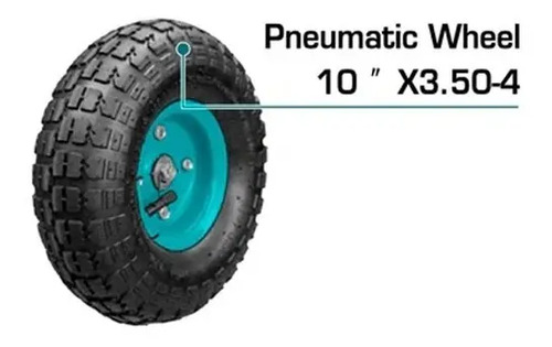 Rueda Para Carro Neumatica Inflable 10 Total Ththt20141-wp - Imagen 2