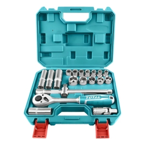 Kit De Herramientas Total Tht121201 Maletín Dados 20 Piezas