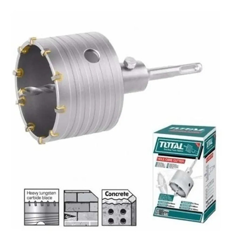 Mecha Copa Total 50mm Widia Sds Plus + Bastago 110 Mm - Imagen 3