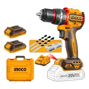 Taladro Atornillador Percutor C/bateria Ingco Industrial 20v