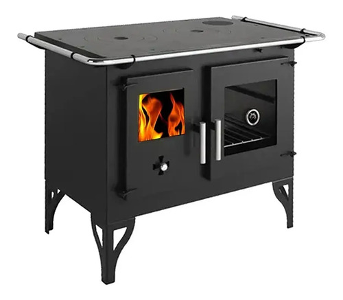 Cocina Calefactor A Leña 115 M2 Doble Combustion F820f - Imagen 8