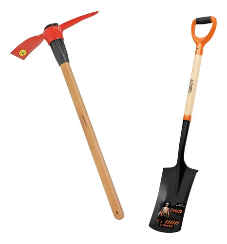 Combo Kit Pala Puntear Truper + Pico Pala Tramontina - Imagen 6