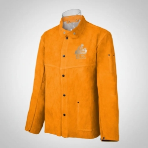 Chaqueta Camisa Cuero Para Soldador Total Protección Talle L