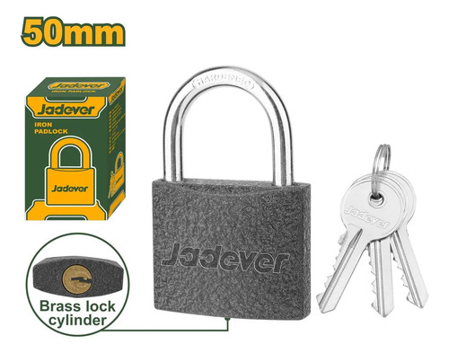 Candado De Hierro 50mm Jadever Jdpd5550 - Imagen 2