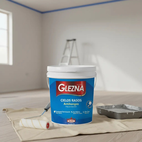 Pintura Glezna Cielos Rasos 18l Antihongos 200mt2 Envio Grat - Imagen 8