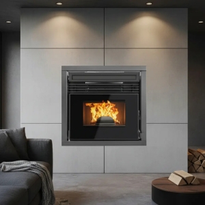 Calefactor Estufa Pellet Inserto 110m2 Italy Warm