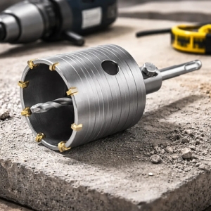 Mecha Copa Total 65mm Widia Sds Plus + Bastago 110 Mm