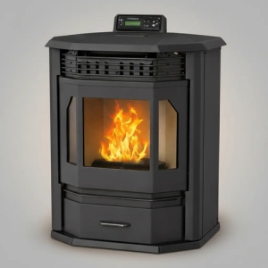 Estufa Calefactor A Pellet Esquinero 13kw Warm 130mt2