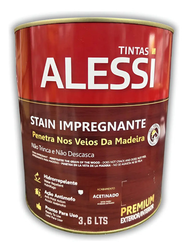 Protector Madera Hidrorepelente Antihongos Alessi 3.6 Lts