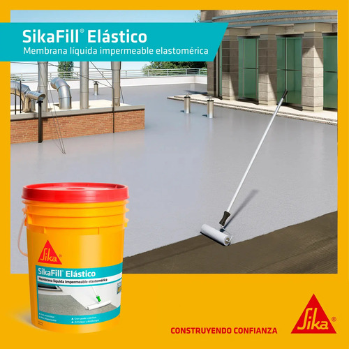 Membrana Liquida 20 Kg Pintura Sikafill Elastico Sika - Imagen 6