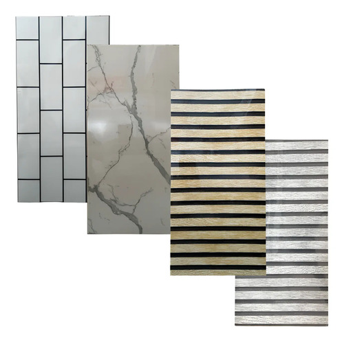 Pack 10 Placa Revestimiento Autoadhesivo 60x30cm Pared Promo