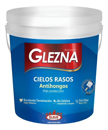 Pintura Glezna Cielos Rasos 18l Antihongos 200mt2 Envio Grat - Imagen 2