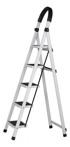 Escalera Metal Familiar Plegable Tijera 5esc 1.5m Hasta 150k - Imagen 2