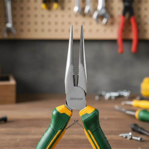 Mini Pinza Punta Larga 4.5 Pulgadas Plana Jadever Jdpl0958 - Imagen 3