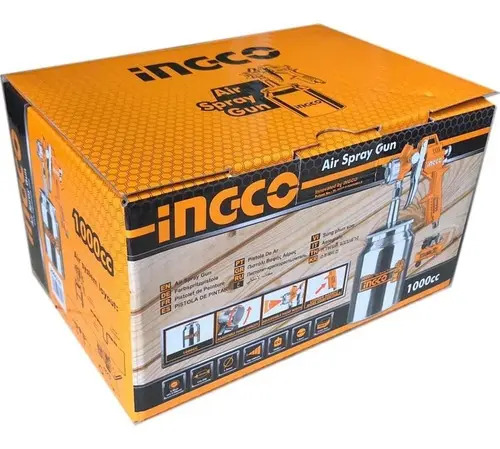 Pistola Pintar Succion Tacho Metal 1 Lt. 1.5mm Ingco Asg3101 - Imagen 2