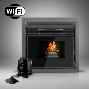 Calefactor Estufa A Pellet Inserto 10kw Warm 110mt2 + Regalo