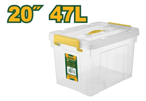 Contenedor Plástico Apilable Transparente 47l Jadever - Imagen 4