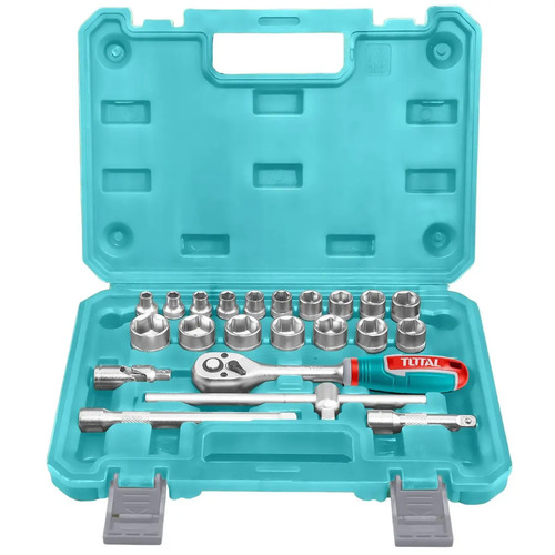 Set Juego 22 Dados Llave Crique Total 3/8'' Maletín Plástico - Imagen 6