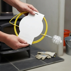 Cepillo Deshollinador Para Estufas A Pellets Caño 80mm 3met