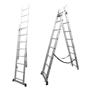 Escalera Extensible Aluminio Colisa 2 Tramos 20 Escalon 150k