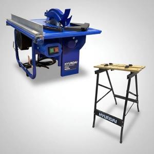 Sierra De Mesa Hyundai 800w 200mm + Banco De Trabajo
