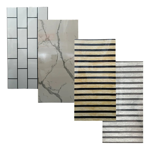 Pack 10 Placa Revestimiento Autoadhesivo 60x30cm Pared Promo - Imagen 14