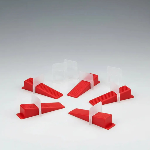 Kit Clip Nivelador Cuña Ceramicos Porcelanato 1.5 2 3mm 100u - Imagen 2
