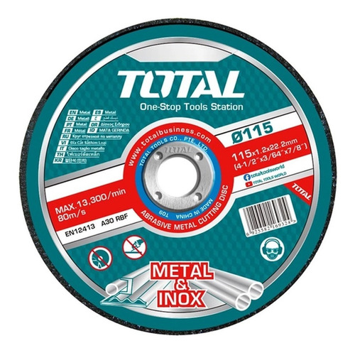 50x Discos Corte Metal Amoladora 4.1/2'' 1.2mm Total - Imagen 4