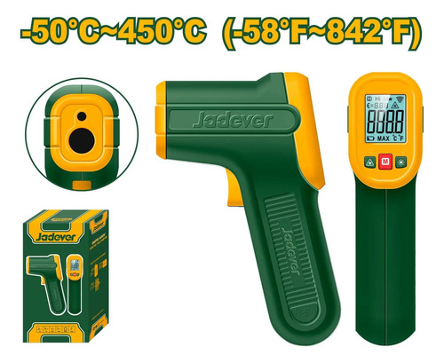 Termometro Digital 450° Infrarojo Jadever Jdnt6501 - Imagen 2
