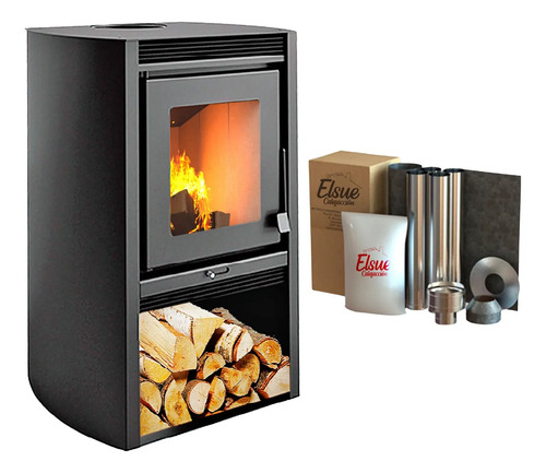 Calefactor Ecológico Leña Doble Combustión 690gf + Kit Caño - Imagen 10