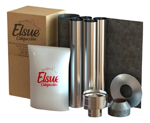 Kit Caños Calefactor Metavila 150mm C/kit Exterior Incluido